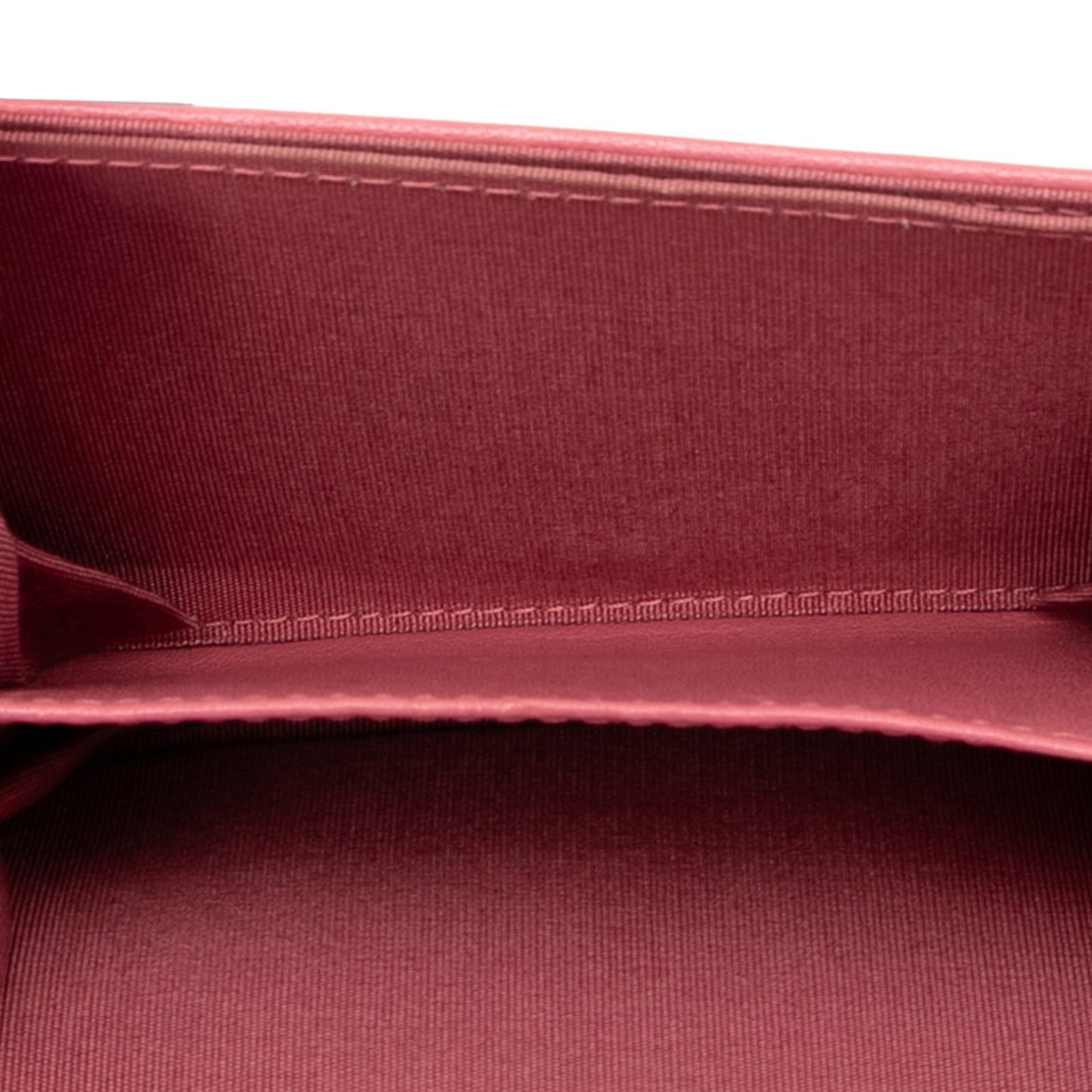 Chanel Coco Mark Mademoiselle Mini Chain Wallet Shoulder Bag In Pink Lambskin