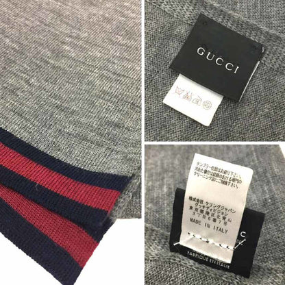 Gucci Gucci Scarf Wool Grey