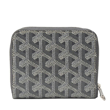 Goyard Matignon Pm Coin Case In Gray Pvc Leather