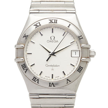 Omega Constellation Quartz Watch With Silver Dial And Stainless Steel