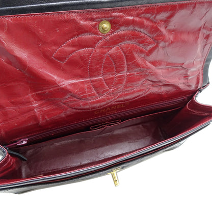 Chanel Paris Exclusive Matelasse Chain Shoulder Bag In Black Lambskin