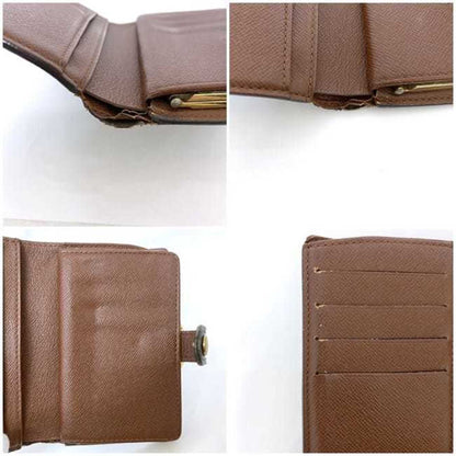 Louis Vuitton Bi-Fold Wallet Ec-22262 Brown Monogram M61663 Canvas Mi1001 Louis Vuitton Compact