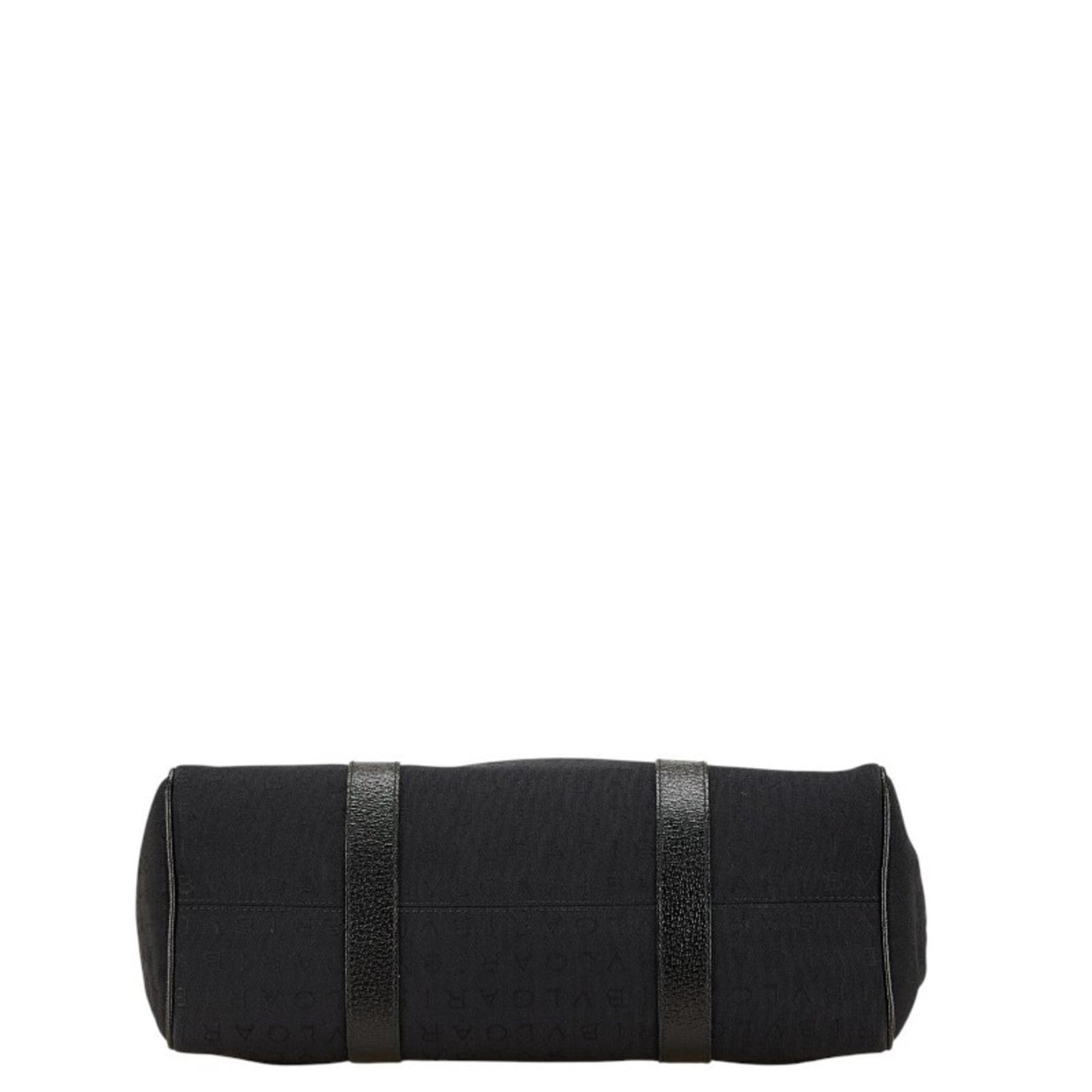 Bvlgari Logomania Tote Bag In Black Canvas