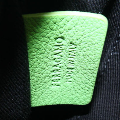 Salvatore Ferragamo Clutch Bag Size 24 1390 Light Green Leather Pouch