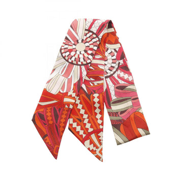 Hermes Herms Les Flots Du Cheval Twilly Silk Scarf