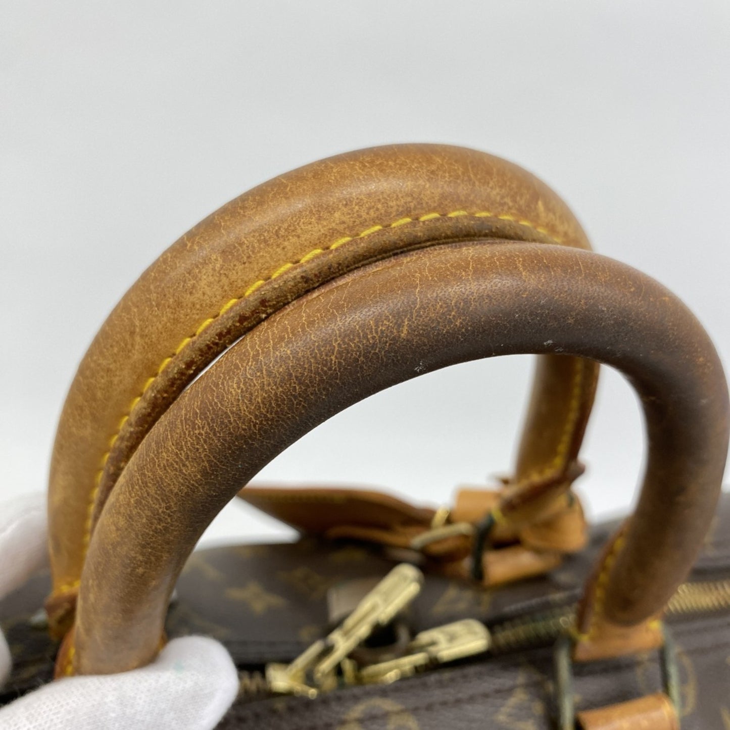 Louis Vuitton Monogram Keepall 45 Boston Bag M41428 Brown