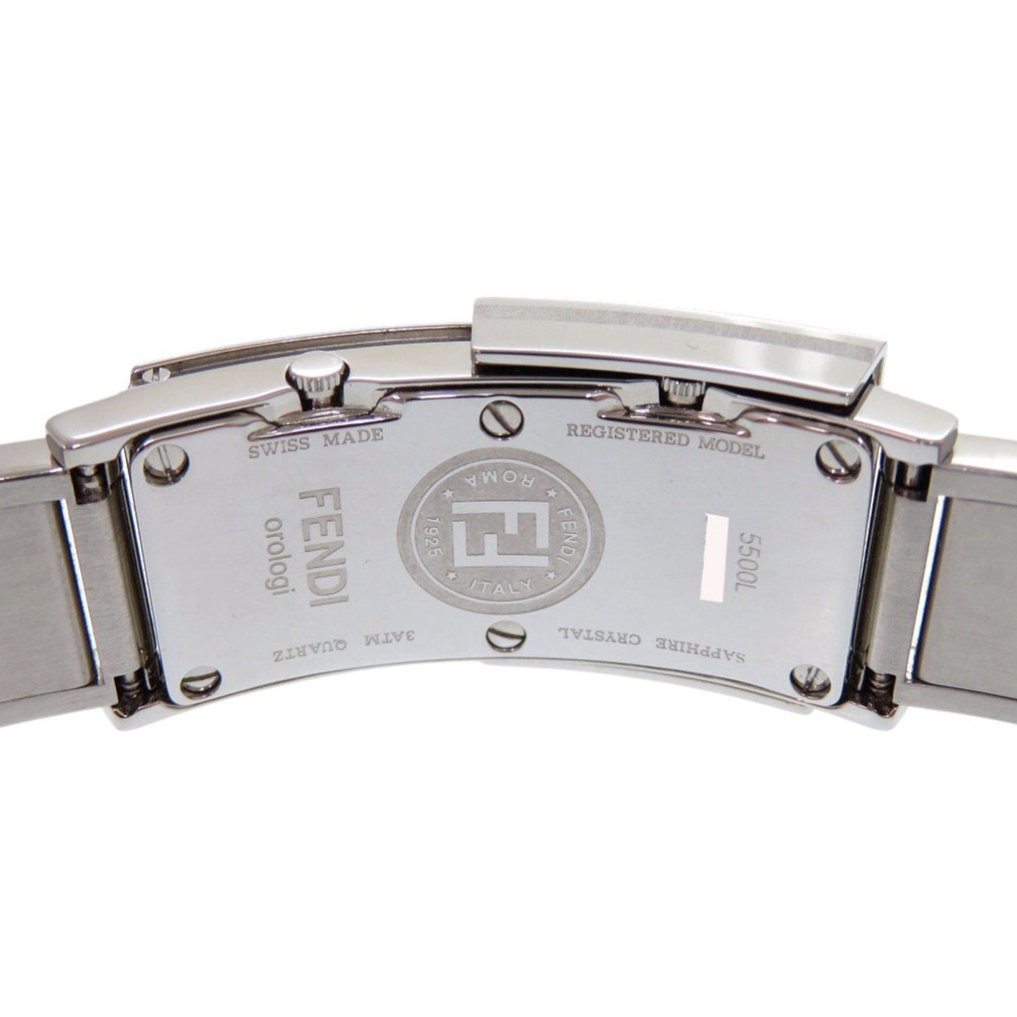 Fendi Secret 2 Time Zone 5500L Stainless Steel Gold Quartz Watch 1915 Fendi