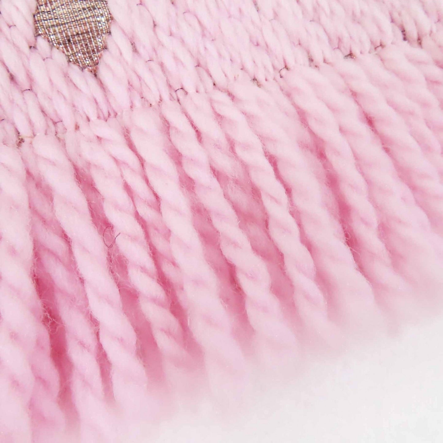 Louis Vuitton M70466 Echarpe Logomania Shine Wool And Silk Rose Ballerine Fringed Knit Scarf