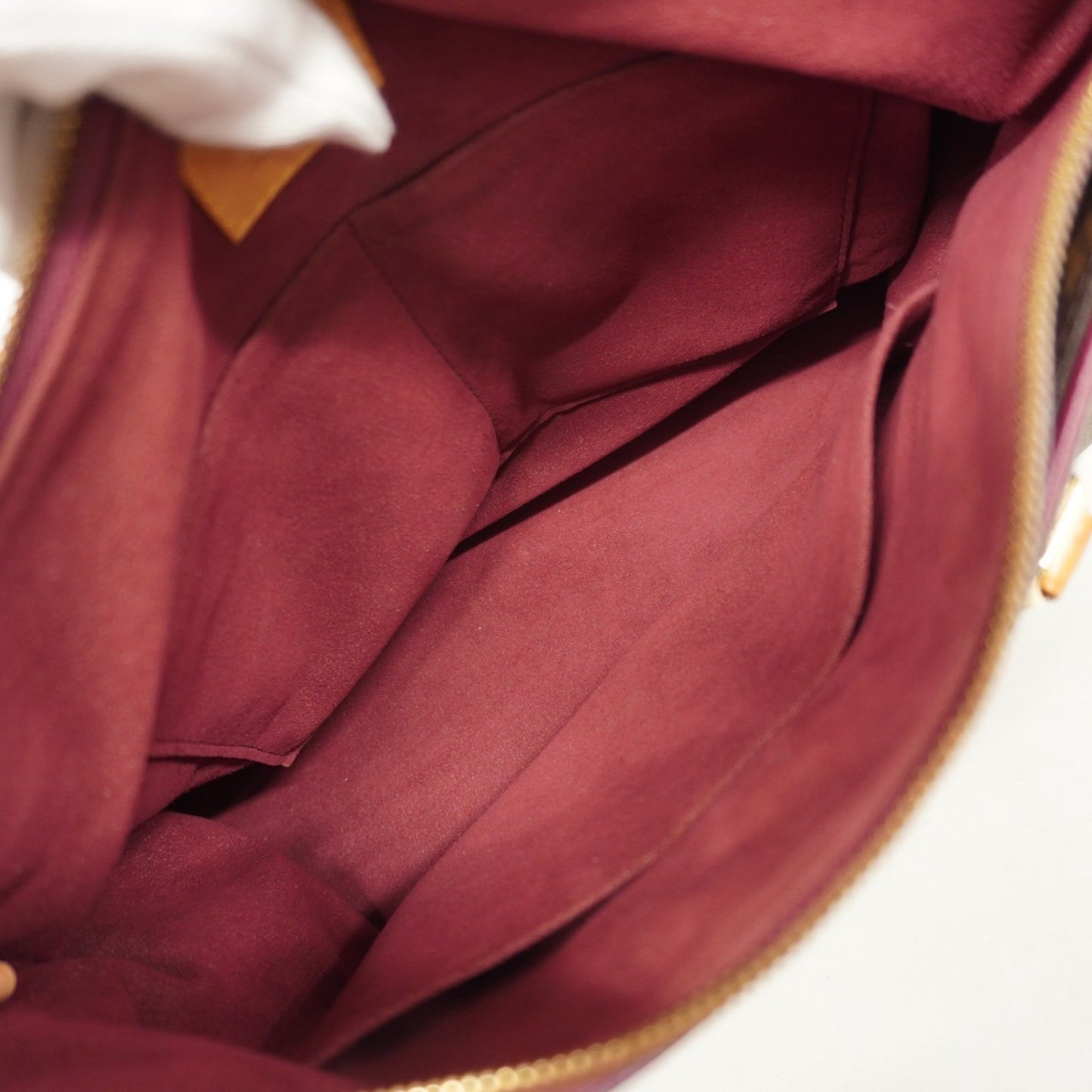 Louis Vuitton Monogram Pallas Handbag M40906 Brown Aurore 2-Way Bag