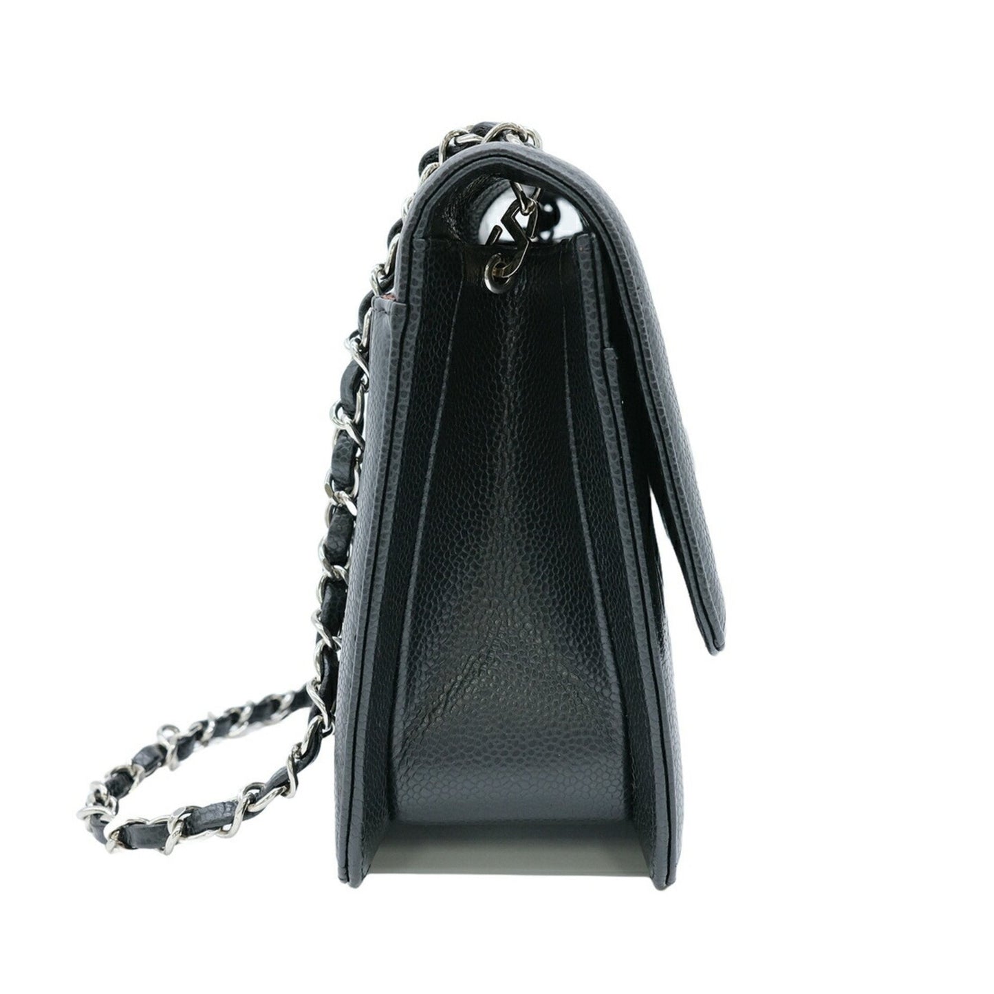 Chanel Caviar Skin 2.55 Shoulder Chain Black Seal Included 6935244
