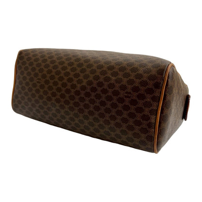 Celine Vintage Macadam Blason Triomphe Leather Handbag/Mini Boston Bag