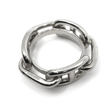Hermes Chaine D'Ancre Scarf Ring 2 Silver