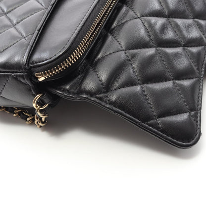 Chanel Matelasse Chain Phone Case Wallet Shoulder Bag In Lambskin Leather