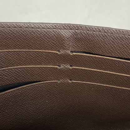 Louis Vuitton Damier Portefeuille Sarah Long Wallet N63209 Ebene