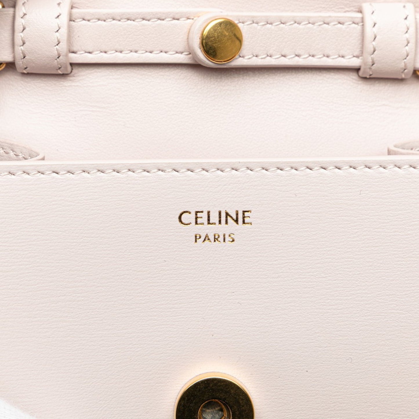Celine Triomphe Chain Shoulder Bag In Pink Leather