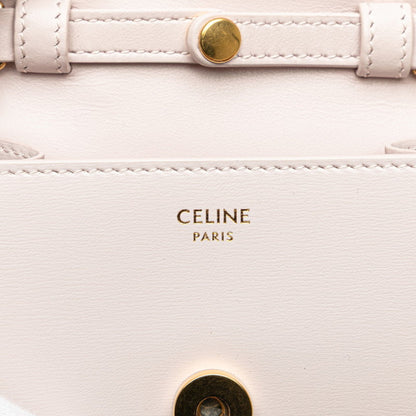 Celine Triomphe Chain Shoulder Bag In Pink Leather