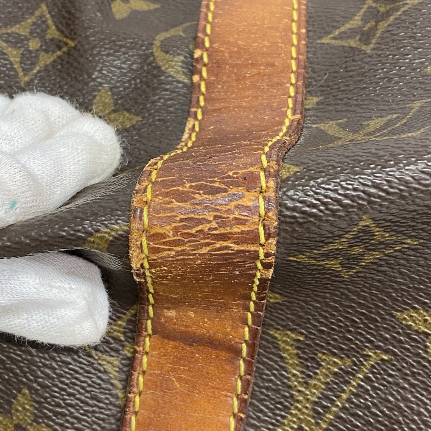 Louis Vuitton Monogram Keepall Bandouliere 50 Boston Bag M41416 Brown