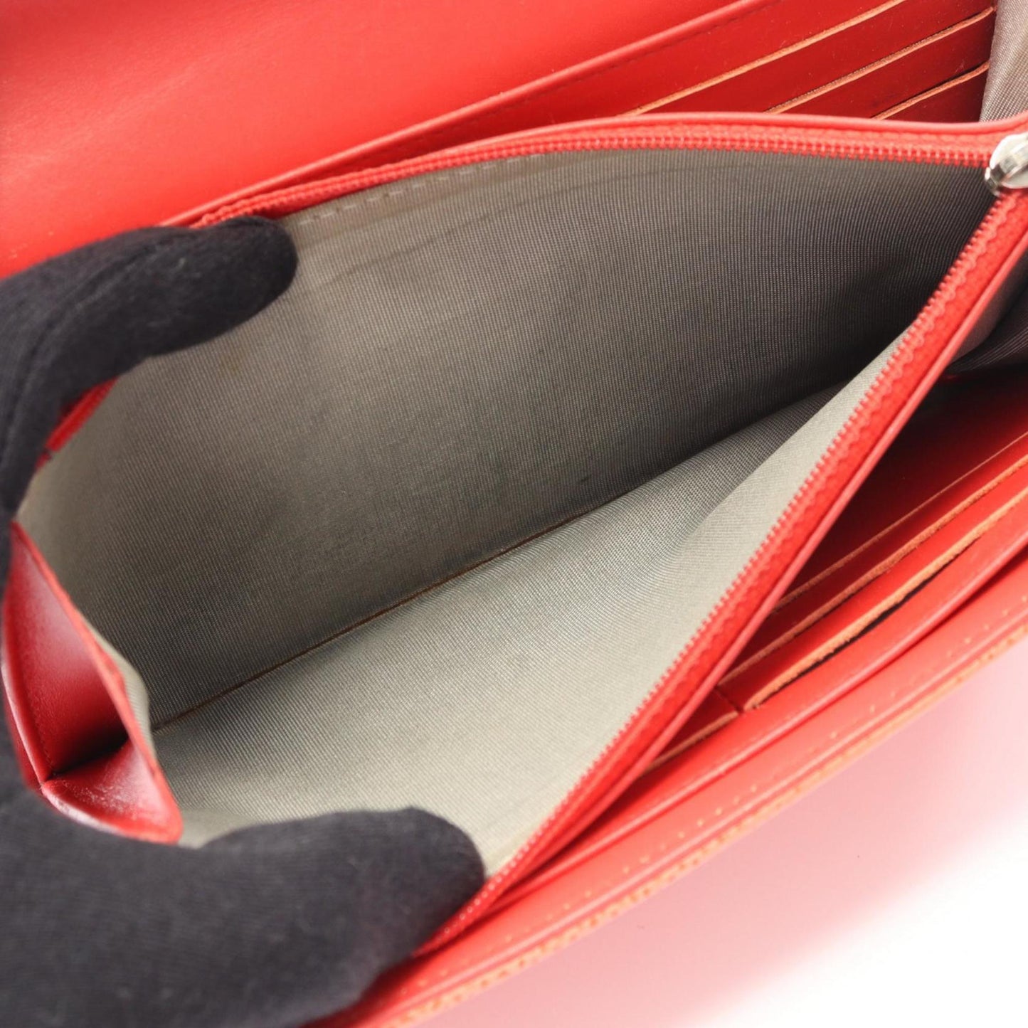 Chanel Coco Mark Bifold Long Wallet In Grained Calfskin Leather