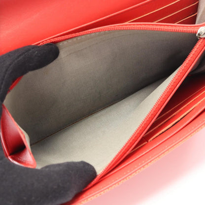 Chanel Coco Mark Bifold Long Wallet In Grained Calfskin Leather