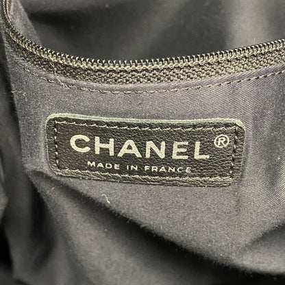 Chanel Patent Leather Black Chain Tote Bag