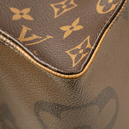 Louis Vuitton Monogram Giant Reverse On The Go Gm Handbag Shoulder Bag M45320 Brown Pvc Leather