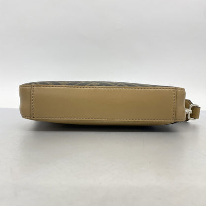 Fendi Zucca Diagonal Shoulder Bag In Brown