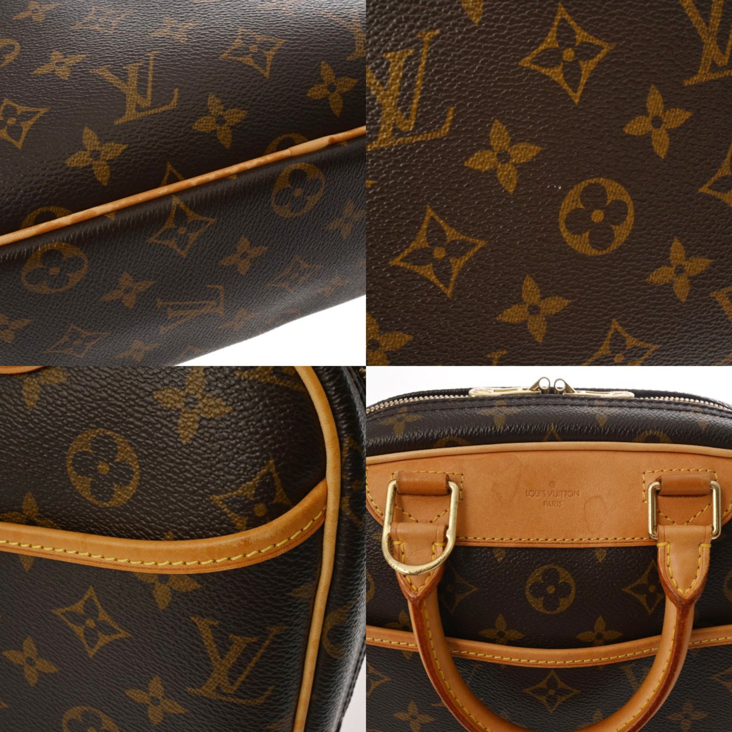 Louis Vuitton Monogram Trouville Brown M42228 Women'S Canvas Handbag