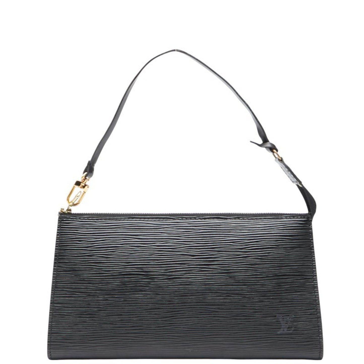 Louis Vuitton Epi Pochette Accessory Pouch Handbag M52942 Noir Black Leather