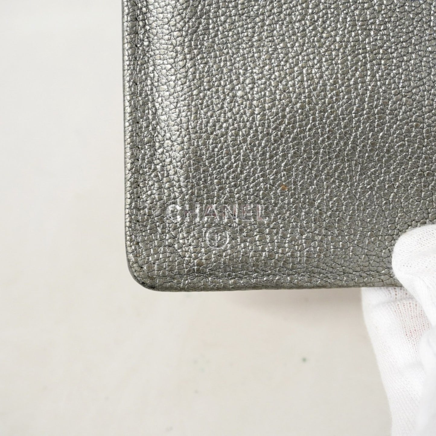 Chanel Long Wallet In Bicolor Caviar Leather