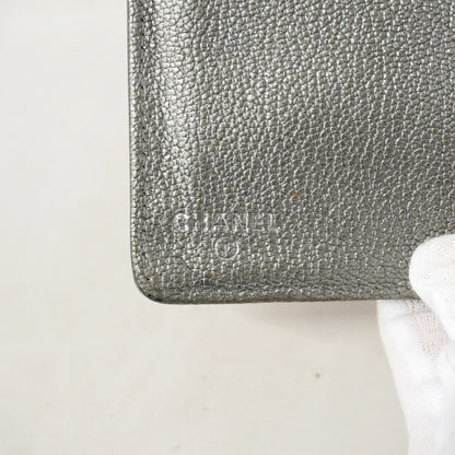 Chanel Long Wallet In Bicolor Caviar Leather