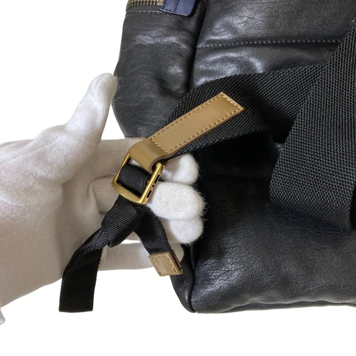 Marni Marni Leather Backpack Black