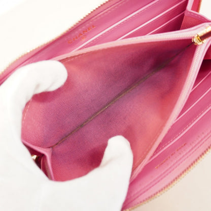 Chanel Matelasse Caviar Leather Long Wallet