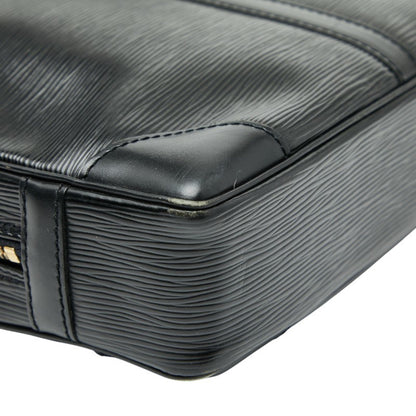 Louis Vuitton Epi Porte-Document Voyage Business Briefcase M59162 Noir Black Leather