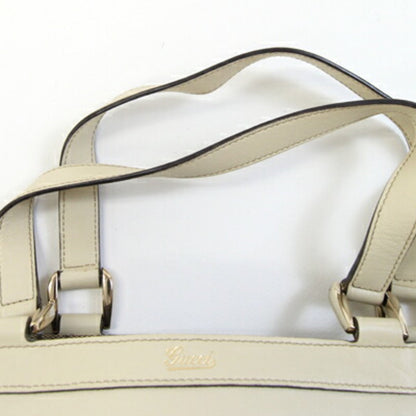 Gucci Abby Tote Bag 170004 Ivory Leather Shoulder