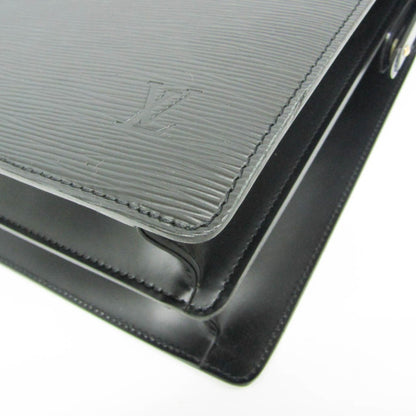 Louis Vuitton Epi Serviette Fermoir M54352 Men'S Briefcase Black