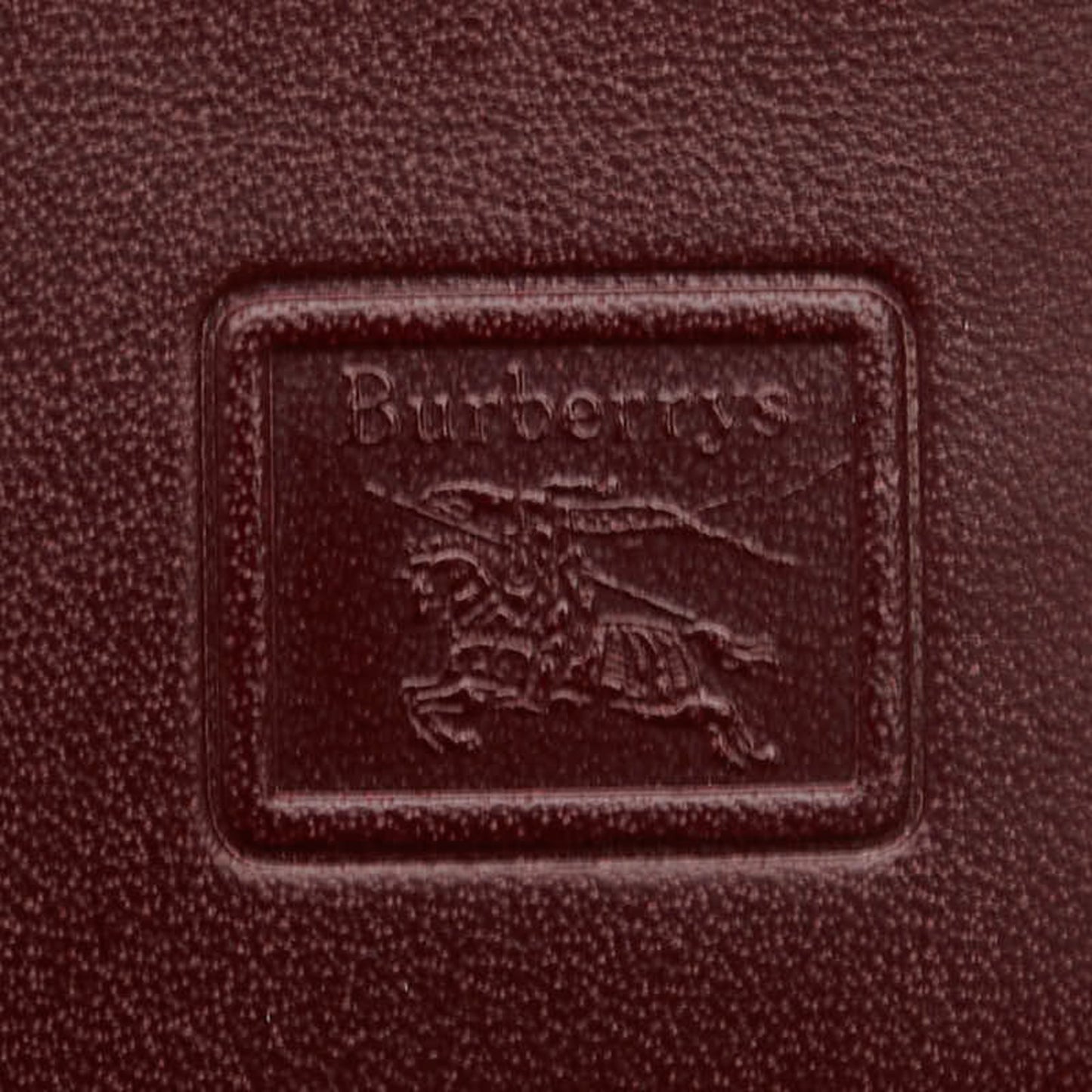 Burberry Nova Check 3-Ring Key Case In Wine Red