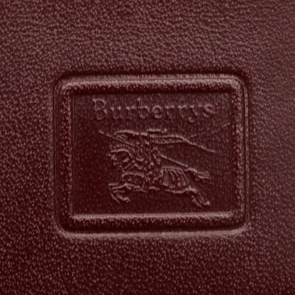 Burberry Nova Check 3-Ring Key Case In Wine Red