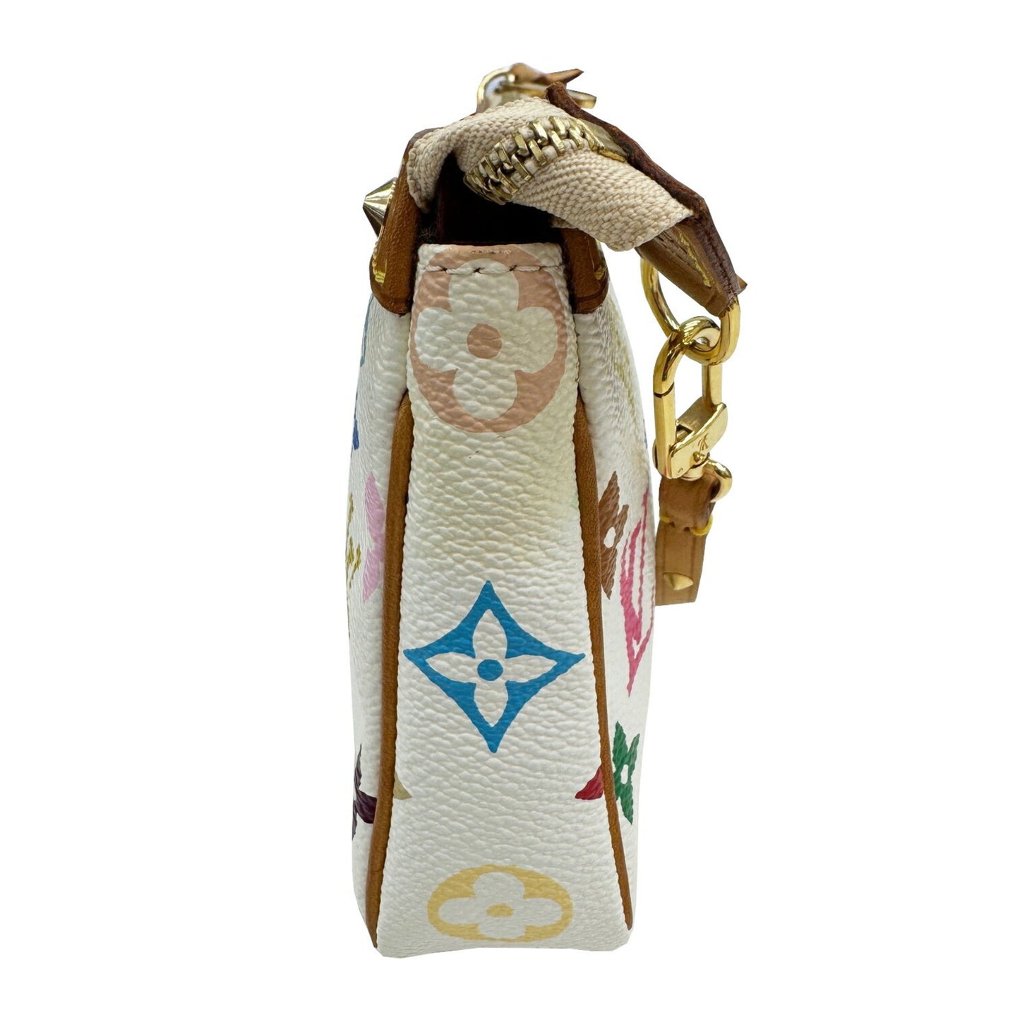 Louis Vuitton Pochette Accessoires Monogram Multicolore Blanc White M92649 Handbag