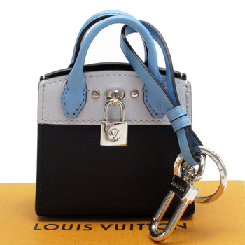 Louis Vuitton Charm Keychain City Steamer Leather Blue