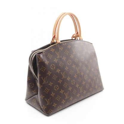 Louis Vuitton Petit Palais Mm Monogram Handbag Coated Canvas Leather