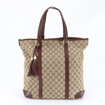 Canvas - Gucci Shoulder Bag - Tote Bag Leather