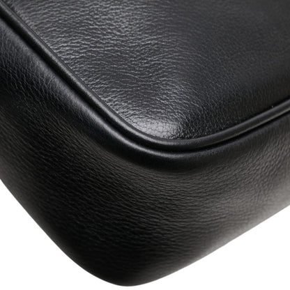 Versace Medusa Clutch Bag/Second Bag In Black Leather