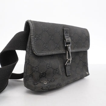 Gucci Gg Canvas Waist Bag 92543 Black