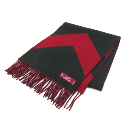 Hermes Hermes Scarf/Muffler Cashmere Khaki Red