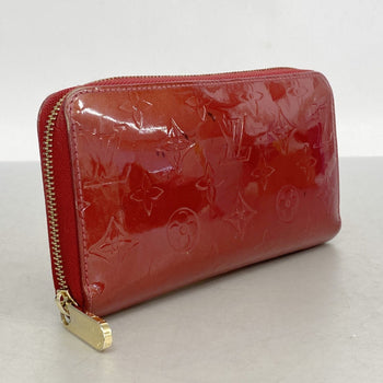 Louis Vuitton Vernis Zippy Wallet M91732 Rouge Grenadine