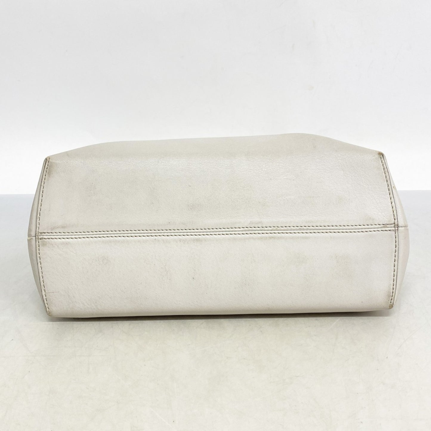 Fendi By The Way Leather Handbag In Gray