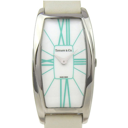 Tiffany & Co. Jemea Watch Z6401.10.10A298A Stainless Steel X Embossed Leather Quartz Analog Display