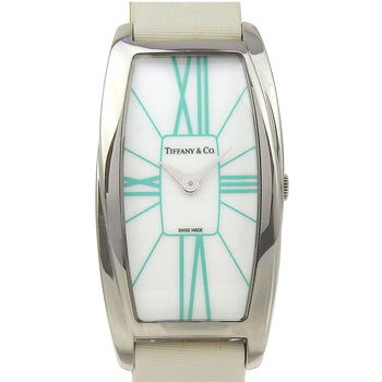 Tiffany & Co. Jemea Watch Z6401.10.10A298A Stainless Steel X Embossed Leather Quartz Analog Display