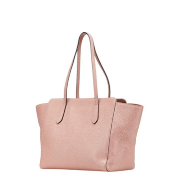 Gucci Swing Tote Bag Shoulder 354408 Pink Leather
