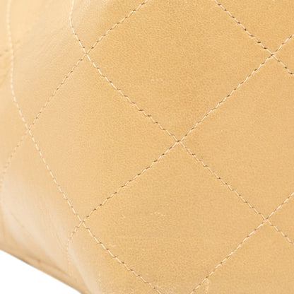 Chanel Matelasse 30 Coco Mark Chain Shoulder Bag In Beige Lambskin